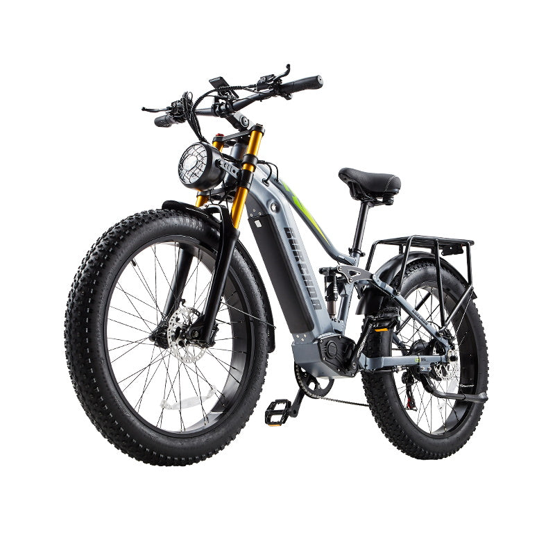 BURCHDA-RX80-26 inch soft tail snow electric bike 4.0 tire